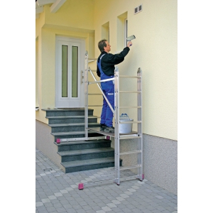 Rusztowanie przegubowo-montażowe Corda - ustawienie na schodach